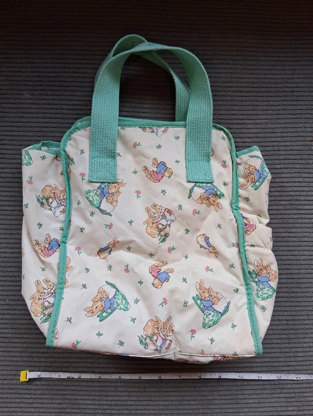 Peter Rabbit Cream & Mint Kids Tote Bag